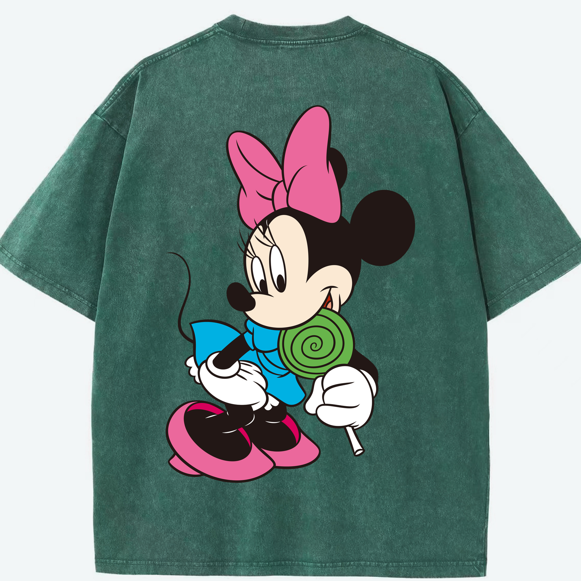 （画像用） ミッキーマウス Mickey Mouse 綿100% ヴィンテージ風 半袖Tシャツ（背面プリント）